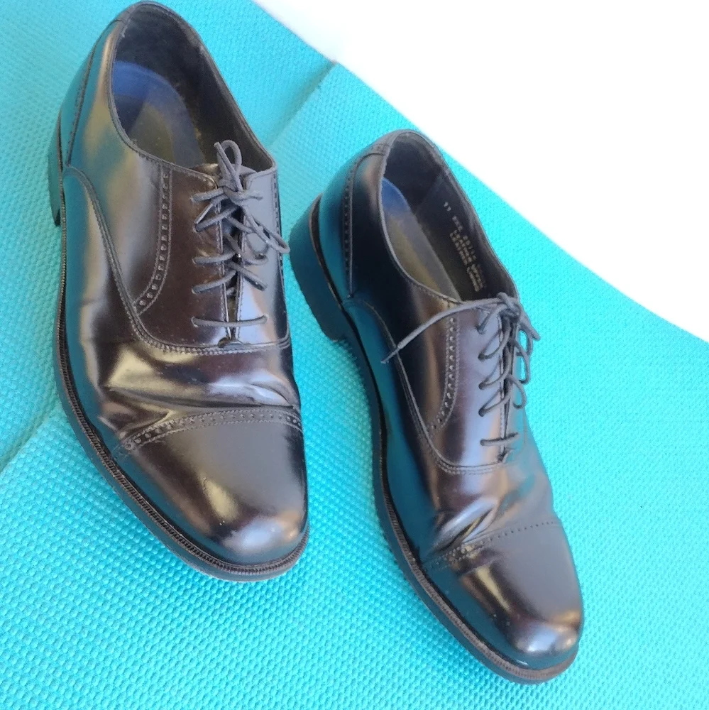 Bostonian Men's Lace Up Black Leather Dress Shoes Derby - Size 11